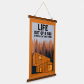 出荷コンテナホームリビング 吊り下げ型タペストリー (傾斜あり)