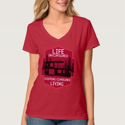 出荷コンテナホームリビング Tシャツ (正面)