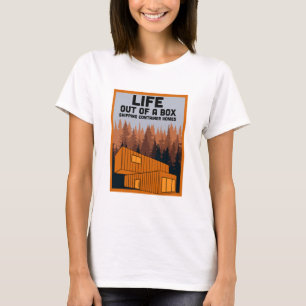 出荷コンテナホームリビング Tシャツ