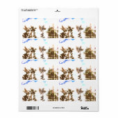 出荷ラベルのスタイルとデザイン ラベル (フルシート)