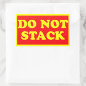 出荷ラベルをスタックしない 長方形シール (バッグ)