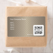 出荷ラベルテンプレート汎用ブラウンフレーム ラベル (インサイチュ)