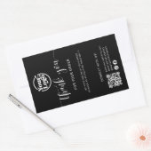 出荷ロゴQRコード梱包箱シールラベル 長方形シール (封筒)