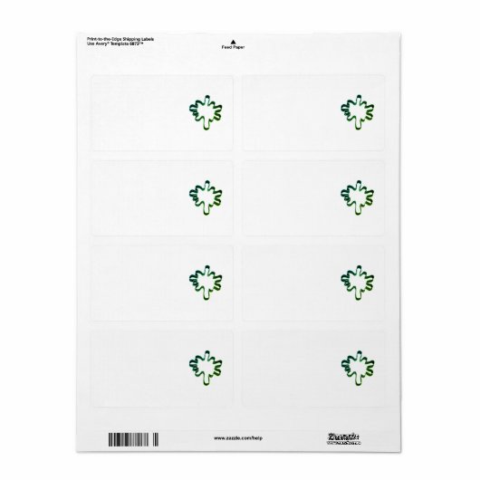 出荷住所 シールスタイルデザイン ラベル (フルシート)