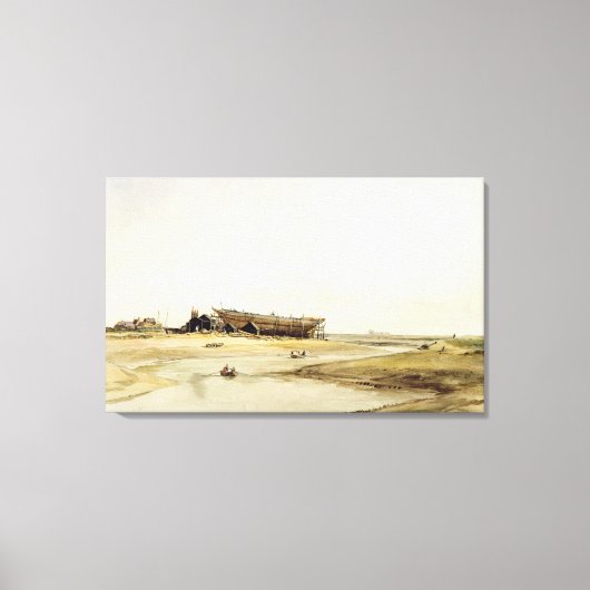 出荷建物(紙付き) キャンバスプリント (正面)