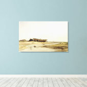 出荷建物(紙付き) キャンバスプリント (インサイチュ (ウッドフロア))