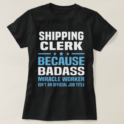 出荷担当者 Tシャツ (デザイン正面)