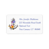 出荷航海のいかりフローラ青住所 シール (正面)