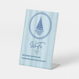 出荷航海の休暇ホームWIFIパスワード署名 台座サイン