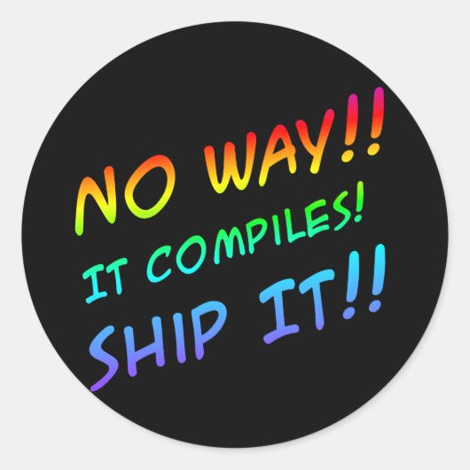 出荷!!シール ラウンドシール (正面)