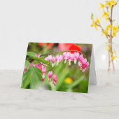 出血しているハートの花の写真 カード (黄色い花)