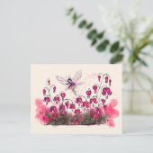 出血しているハート妖精 ポストカード (スタンド正面)