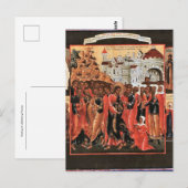 出血する女の癒し - 正教会のキリスト教 ポストカード (正面/裏面)