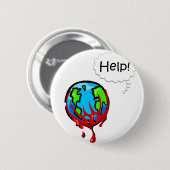 出血の地球2 缶バッジ (正面&裏面)