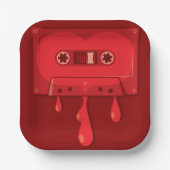 出血オーディオカセット ペーパープレート (正面)