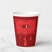 出血オーディオカセット 紙コップ (正面)