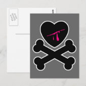 出血ハートと石骨 ポストカード (正面/裏面)