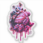 出血ハートシール シール (正面)