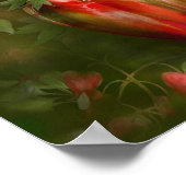 出血ハートハート花瓶アートポスター/プリント ポスター (角)