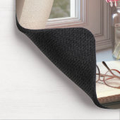 出血ハートブーケ付き本 マウスパッド (コーナー)