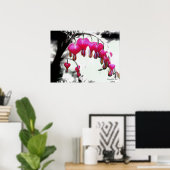 出血ハートポスター ポスター (ホームオフィス)