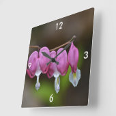 出血ハート壁時計 スクエア壁時計 (傾斜)