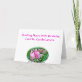 出血ハート妻誕生日カード カード (裏面)