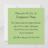 出血ハート婚約招待状 招待状 (裏面)