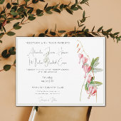 出血ハート結婚式招待状 招待状