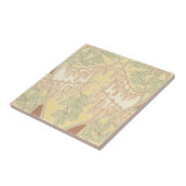 出血ハート花ヴィンテージアールヌーボー模様 タイル (側面)