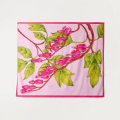 出血ハート花 タペストリー (正面(横))