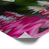 出血ハート花 ポスター (角)