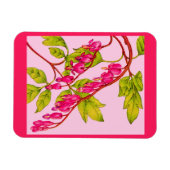 出血ハート花 マグネット (横)