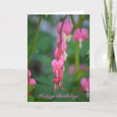 出血ハート誕生日グリーティングカード カード (正面)