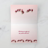 出血ハート誕生日 カード (内部)