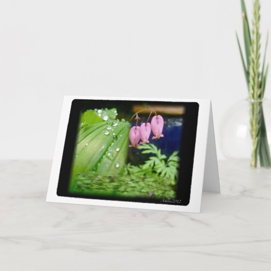 出血ハート、カ空白のード カード (正面)