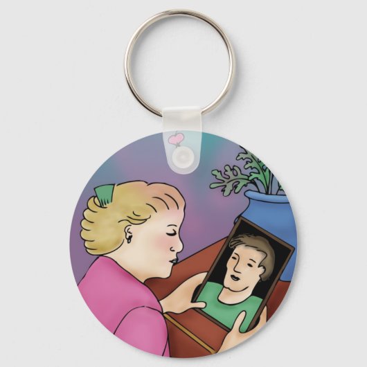 出血ハート キーホルダー (正面)