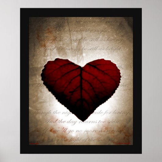 出血ハート ポスター (正面)