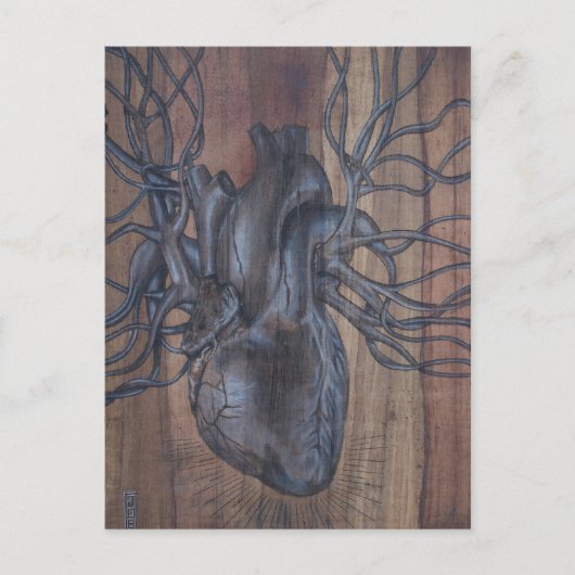 出血ハート ポストカード (正面)