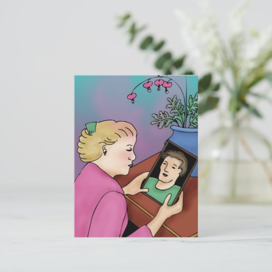 出血ハート ポストカード (スタンド正面)