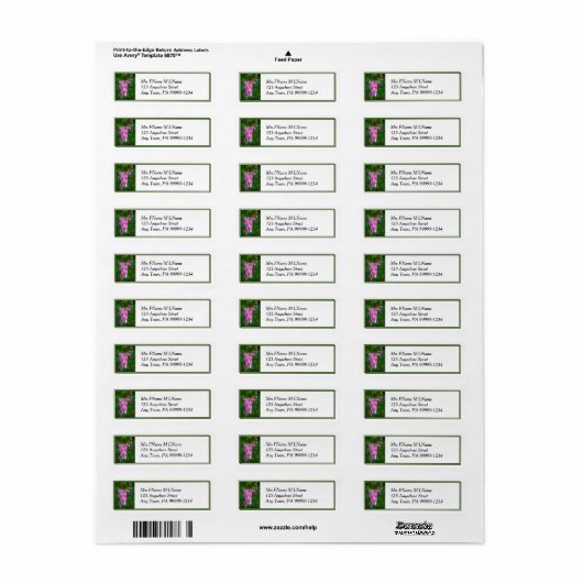 出血ハート ラベル (フルシート)