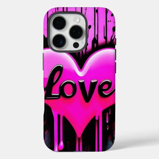 出血ハート Case-Mate iPhoneケース (裏面)