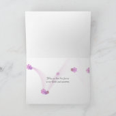 出血性ハート花悔やみや弔慰 カード (内部)