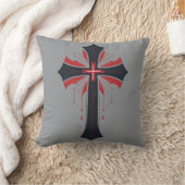 出血性十字架 クッション (ブランケット)
