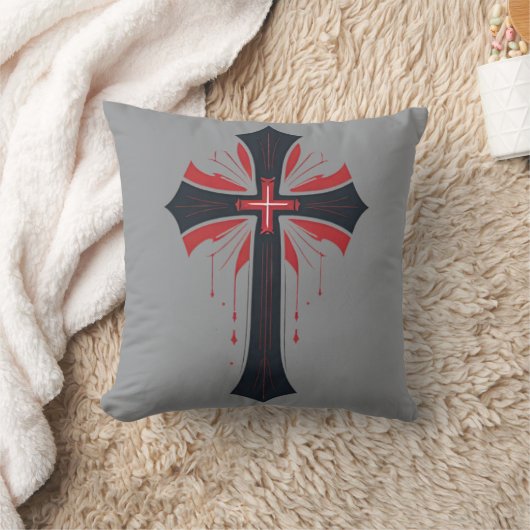 出血性十字架 クッション (ブランケット)