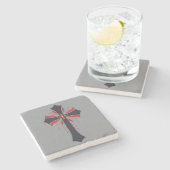 出血性十字架 ストーンコースター (横)