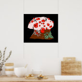 出血性歯茸魚釣り ポスター (キッチン)