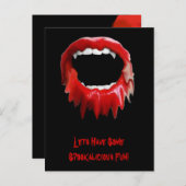 出血性牙招待状 インビテーションポストカード (正面/裏面)