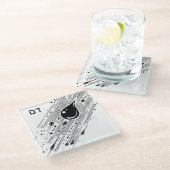 出血熱ペスト ガラスコースター (アングル)