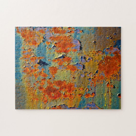 出血色100年の錆と絵を描 ジグソーパズル (横)